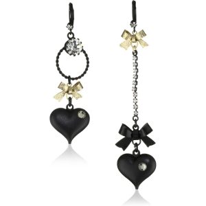 Mismatch Bubble Heart Earrings