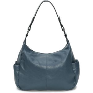 Hobo Bags for Women Genuine Leather Purses Casual Shoulder Bag Crossbody Bags with Two Adjustable Straps