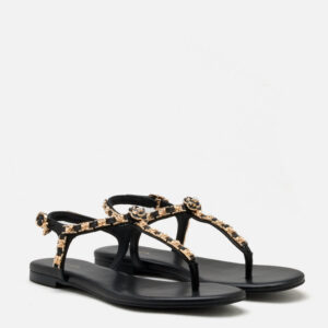 Camelia Embellished T-bar Sandals