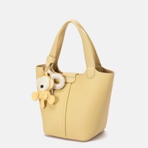 Haley.O Leather Charmed Bucket Bag