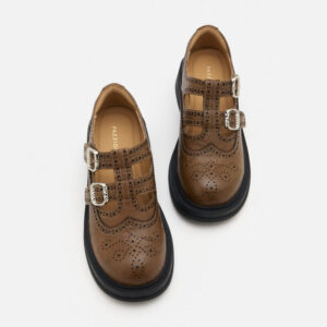 Kimora Double Buckle Brogue Loafers