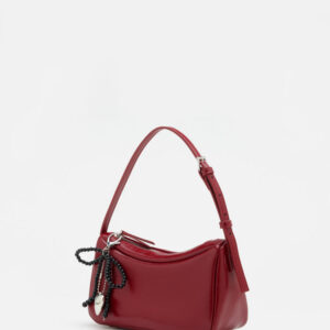 Luna Bow-Charm Slouchy Bag