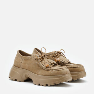 Maeve Suede Fringed Loafers