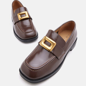 Isabeau Metal Buckle Loafers