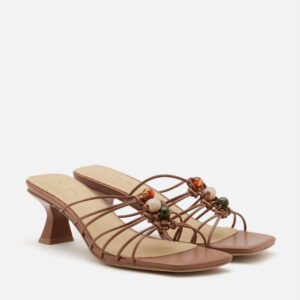 Shevone Bead Knot Sandal Heels