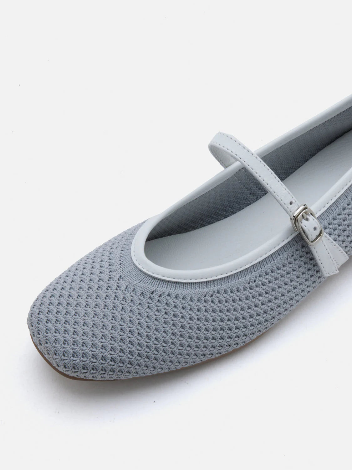 PAZZION, Whitney Flyknit Colour-Block Mary Janes, Grey