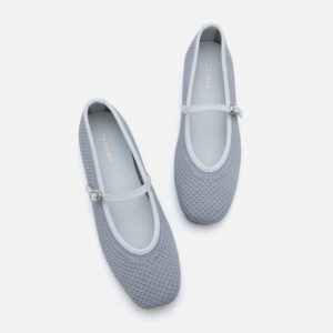 PAZZION, Whitney Flyknit Colour-Block Mary Janes, Grey