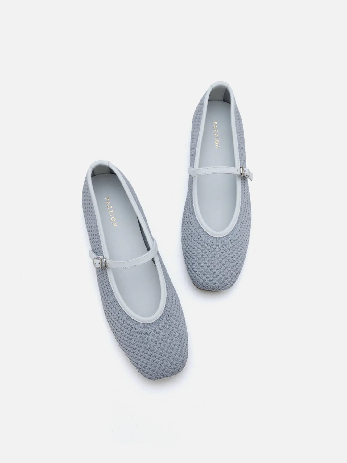 PAZZION, Whitney Flyknit Colour-Block Mary Janes, Grey