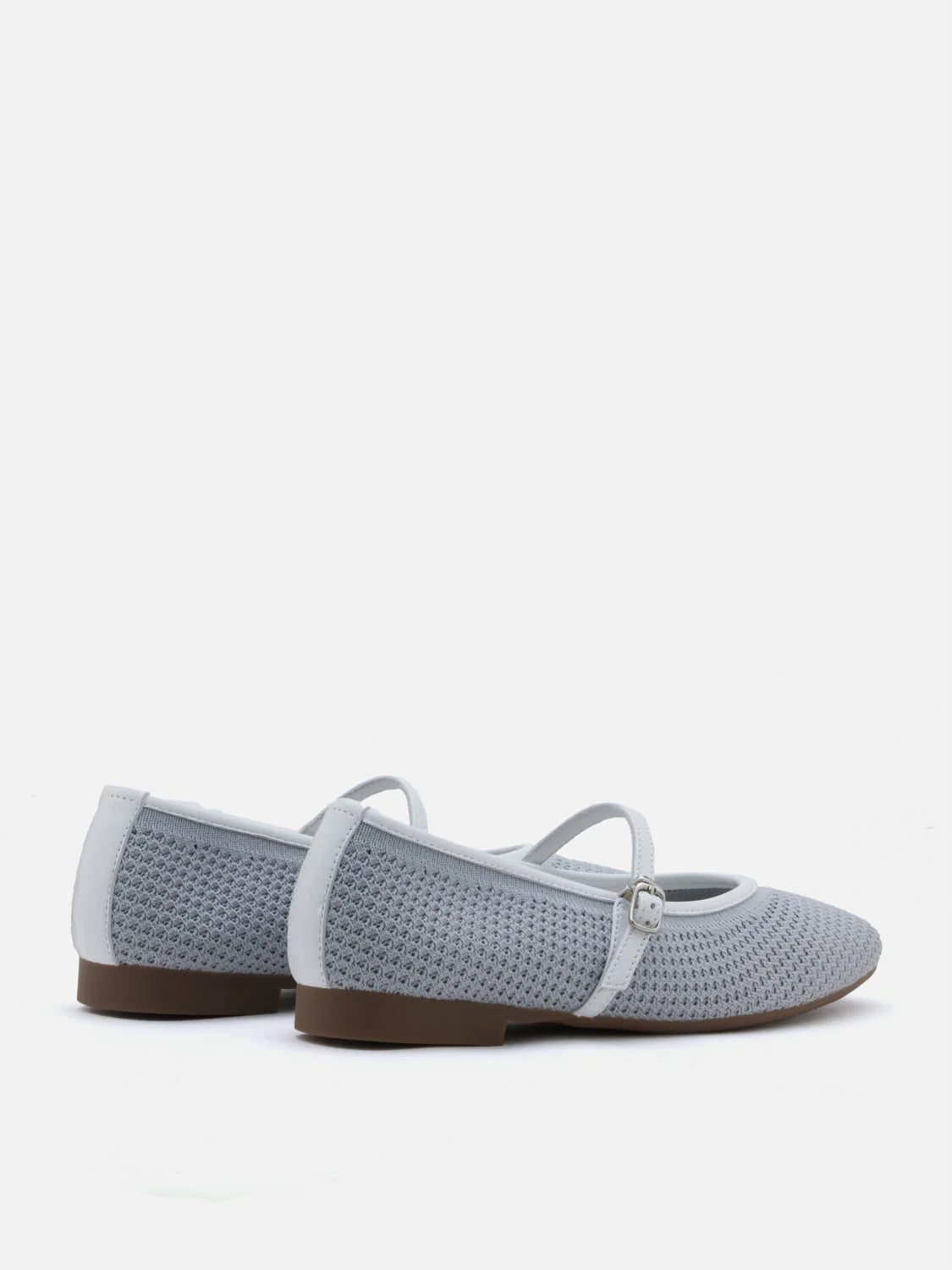 PAZZION, Whitney Flyknit Colour-Block Mary Janes, Grey