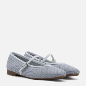 PAZZION, Whitney Flyknit Colour-Block Mary Janes, Grey