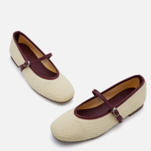 PAZZION, Whitney Flyknit Colour-Block Mary Janes, Yellow