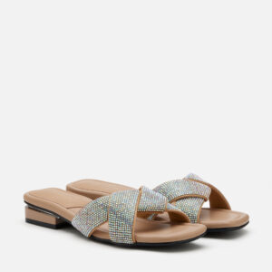 Xaviera Crystal Twist Slides